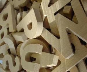 Rompicapo di Lettere in legno
