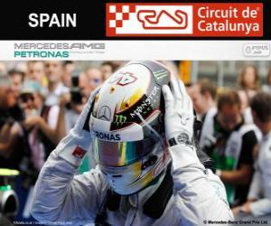 Rompicapo di Lewis Hamilton, campione del Gran Premio di Spagna 2014