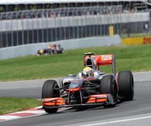 Rompicapo di Lewis Hamilton - McLaren - Montreal 2010