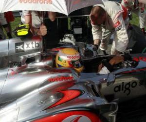 Rompicapo di Lewis Hamilton - McLaren - Monza 2010