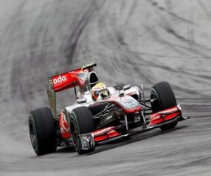 Rompicapo di Lewis Hamilton - McLaren - Sepang 2010