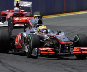 Rompicapo di Lewis Hamilton - McLaren - Valencia 2010