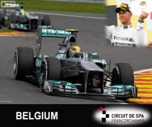 Rompicapo di Lewis Hamilton - Mercedes - Gran Premio Belgio 2013, 3 ° classificato