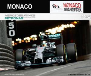 Rompicapo di Lewis Hamilton - Mercedes - Gran Premio di Monaco 2014, 2 ° classificata