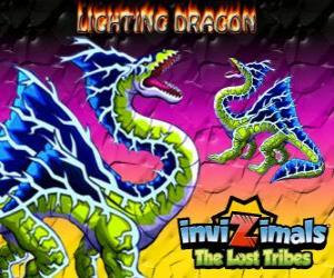 Rompicapo di Lightning Dragon. Invizimals Le Tribù Scomparse. Questo invizimal dragon domina il potere di fulmini e tuoni