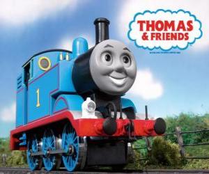 Rompicapo di lIl trenino Thomas è una locomotiva a vapore con il numero 1