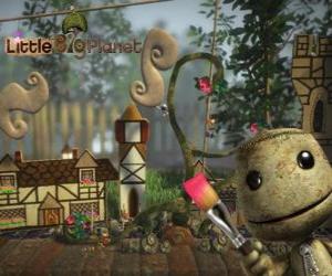 Rompicapo di LittleBigPlanet, videogioco dove i personaggi sono bambole chiamati Sackboys o Sackgirls