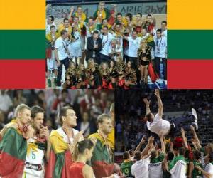 Rompicapo di Lituania, 3 ° classificato Campionato del Mondo di pallacanestro maschile 2010 in Turchia