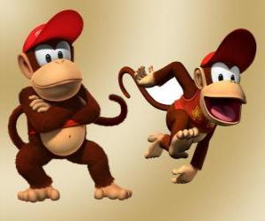 Rompicapo di Lo scimpanzé Diddy Kong, personaggio nel videogioco Donkey Kong