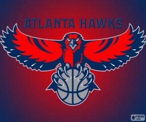 Rompicapo di Logo Atlanta Hawks, squadra NBA. Southeast Division, Eastern Conference