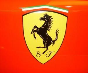 Rompicapo di Logo della Ferrari, auto sportive del marchio italiano