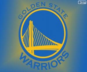 Rompicapo di Logo della Golden State Warriors, squadra NBA. Pacific Division, Western Conference