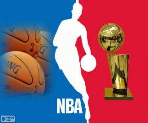 Rompicapo di Logo della NBA, campionato di basket professionistico negli Stati Uniti d'America