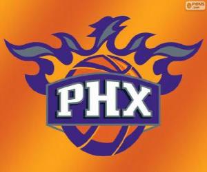 Rompicapo di Logo della Phoenix Suns, squadra NBA. Pacific Division, Western Conference
