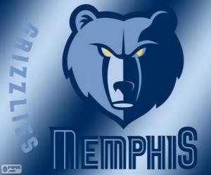 Rompicapo di Logo Memphis Grizzlies, squadra NBA. Southwest Division, Western Conference