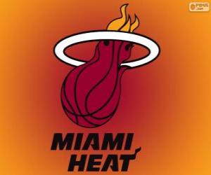 Rompicapo di Logo Miami Heat, squadra NBA. Southeast Division, Eastern Conference