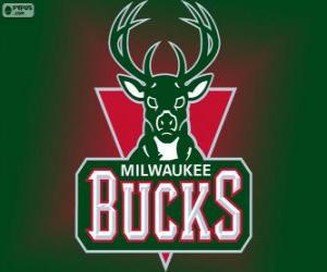 Rompicapo di Logo Milwaukee Bucks, squadra NBA. Central Division, Eastern Conference