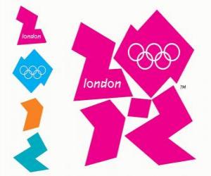 Rompicapo di Logo Olimpiadi Londra 2012. Giochi della XXX Olimpiade