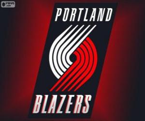 Rompicapo di Logo Portland Trail Blazers, squadra NBA. Northwest Division, Western Conference