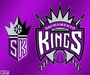 Rompicapo di Logo Sacramento Kings, squadra NBA. Pacific Division, Western Conference