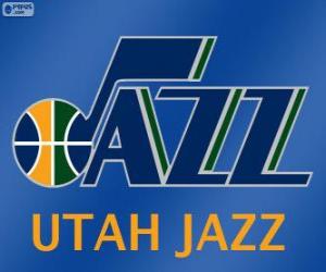 Rompicapo di Logo Utah Jazz, squadra NBA. Northwest Division, Western Conference