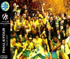 Rompicapo di Maccabi Electra Tel Aviv, campione di Eurolega di basket 2014