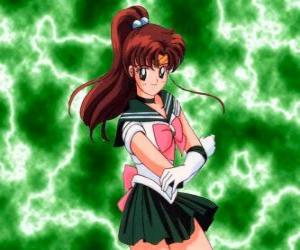 Rompicapo di Makoto Kino o Morea Kino diventa Sailor Jupiter, guerriera del fulmine e del coraggio