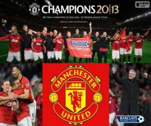 Rompicapo di Manchester United, campione del Premier League 2012-2013, campionato di calcio dall'Inghilterra