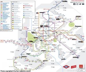 Rompicapo di Mappa della Metro di Madrid