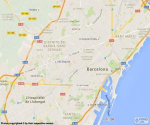 Rompicapo di Mappa di Barcellona