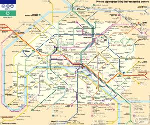 Rompicapo di Mappa metropolitana di Parigi