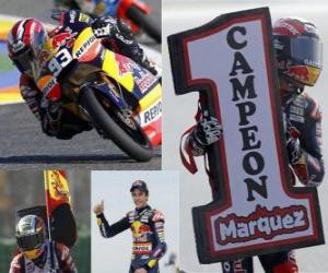 Rompicapo di Marc Marquez campione del mondo 125 cc 2010