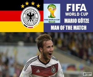 Rompicapo di Mario Götze, miglior giocatore della finale. Mondiali di calcio Brasile 2014