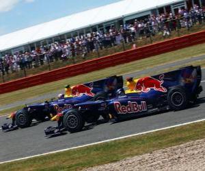 Rompicapo di Mark Webber e Sebastian Vettel - Red Bull - Silverstone 2010
