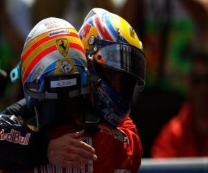 Rompicapo di Mark Webber, Fernando Alonso, Barcellona 2010