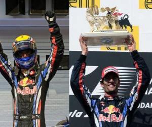 Rompicapo di Mark Webber ha celebrato la sua vittoria all&#39;Hungaroring, Gran Premio d'Ungheria (2010)