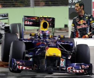 Rompicapo di Mark Webber - Red Bull - Singapore 2010 (3 ° posto)