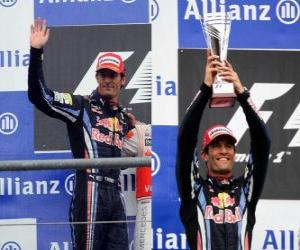 Rompicapo di Mark Webber - Red Bull - Spa-Francorchamps, Gran Premio del Belgio 2010 (2 ° posto)