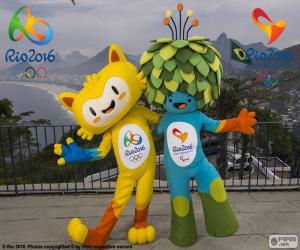 Rompicapo di Mascotte olimpici di Rio 2016