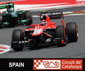 Rompicapo di Max Chilton - Marussia - Circuit de Catalunya, Barcellona, 2013