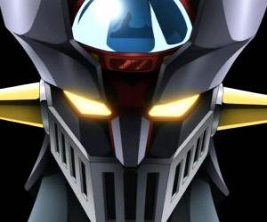 Rompicapo di Mazinga Z, testa dil gigantesco Super Robot, principale protagonista delle avventure della serie manga Z Mazinger