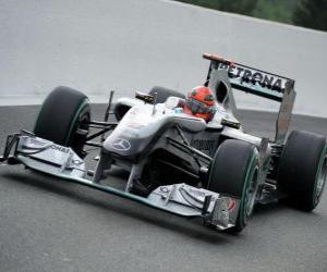 Rompicapo di Mercedes Michael Schumacher - - Spa-Francorchamps 2010
