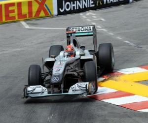 Rompicapo di Michael Schumacher - Mercedes - Monte-Carlo 2010