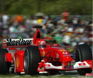 Rompicapo di Michel Schumacher (il Kaiser) pilota il F1