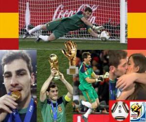 Rompicapo di Miglior portiere Iker Casillas (Gold Glove), del campionato mondiale di calcio 2010 in Sudafrica