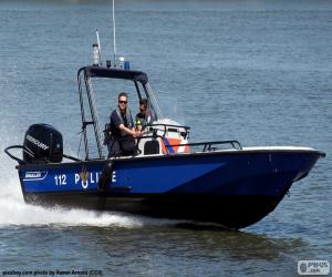 Rompicapo di Motoscafo Polizia