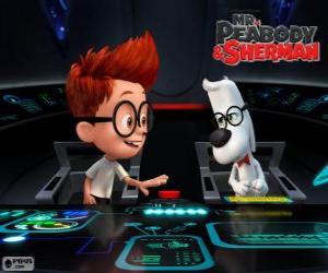 Rompicapo di Mr Peabody e Sherman nella sua macchina del tempo