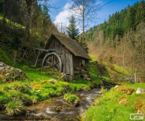 Rompicapo di Mulino di legno