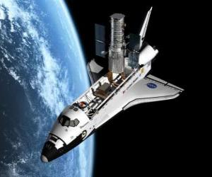 Rompicapo di Navetta spaziale nello spazio - Space shuttle