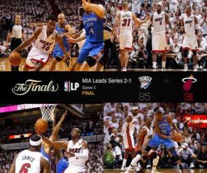 Rompicapo di NBA Finals 2012, 3 ° gioco, Oklahoma City Thunder 85 - Miami Heat 91